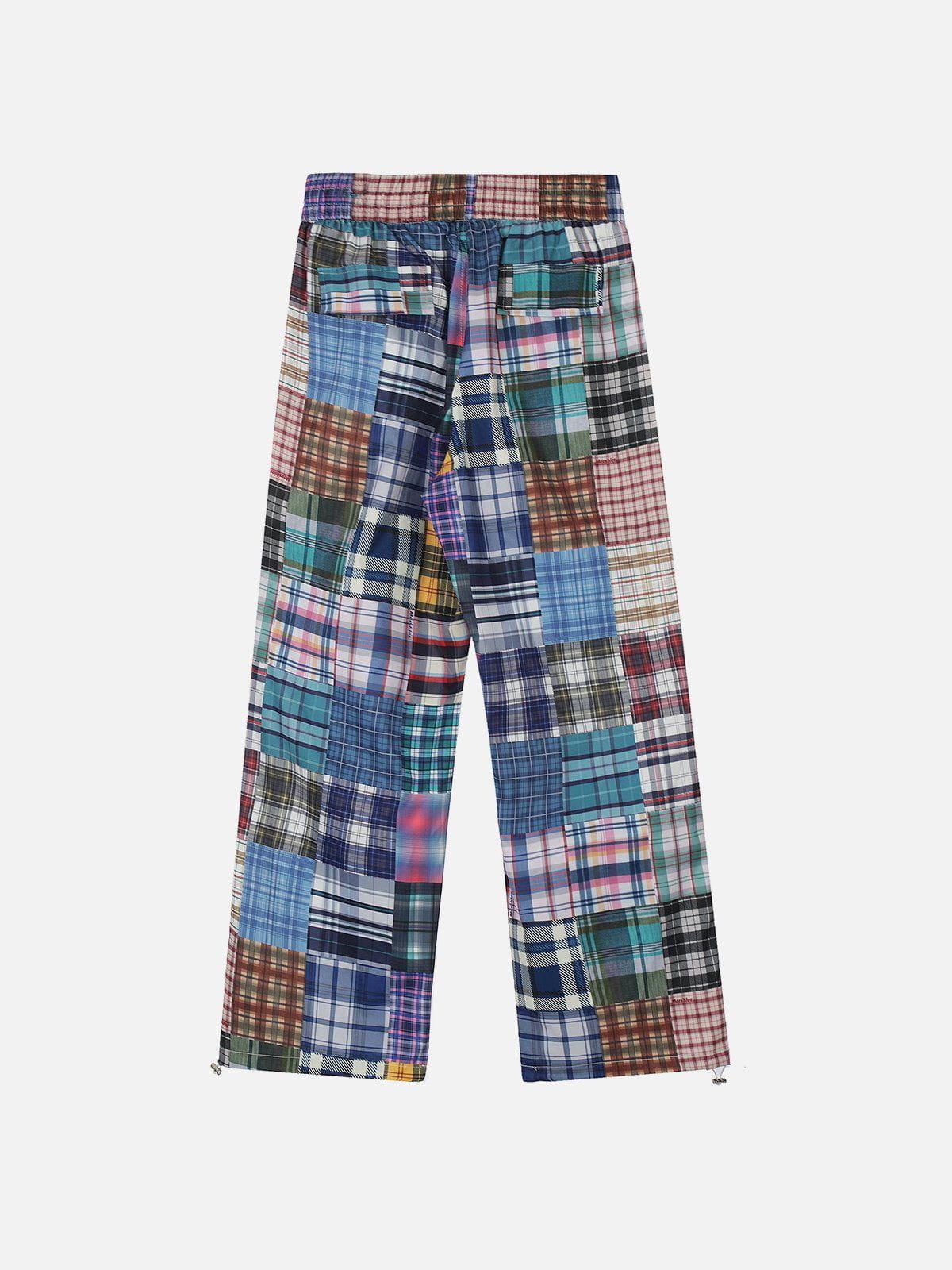 Aelfric Eden Multi Color Plaid Baggy Pants product image