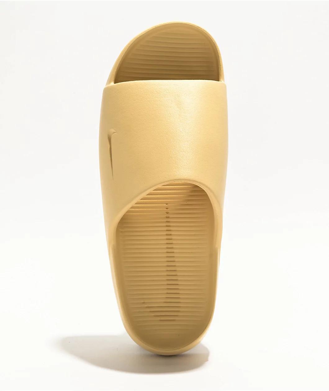 Nike Calm Khaki Slide Sandals Product Image