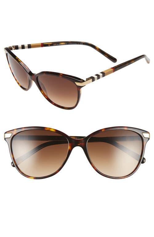 Burberry Heritage Color Block Square Check Cat Eye Sunglasses Product Image