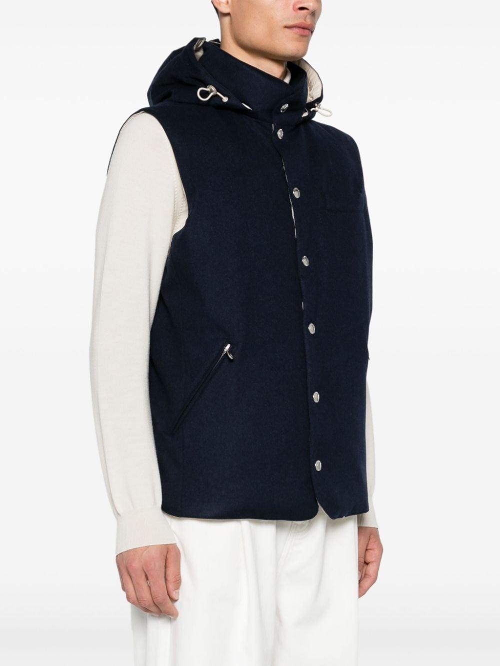 BRUNELLO CUCINELLI Padded Gilet In Blue Product Image