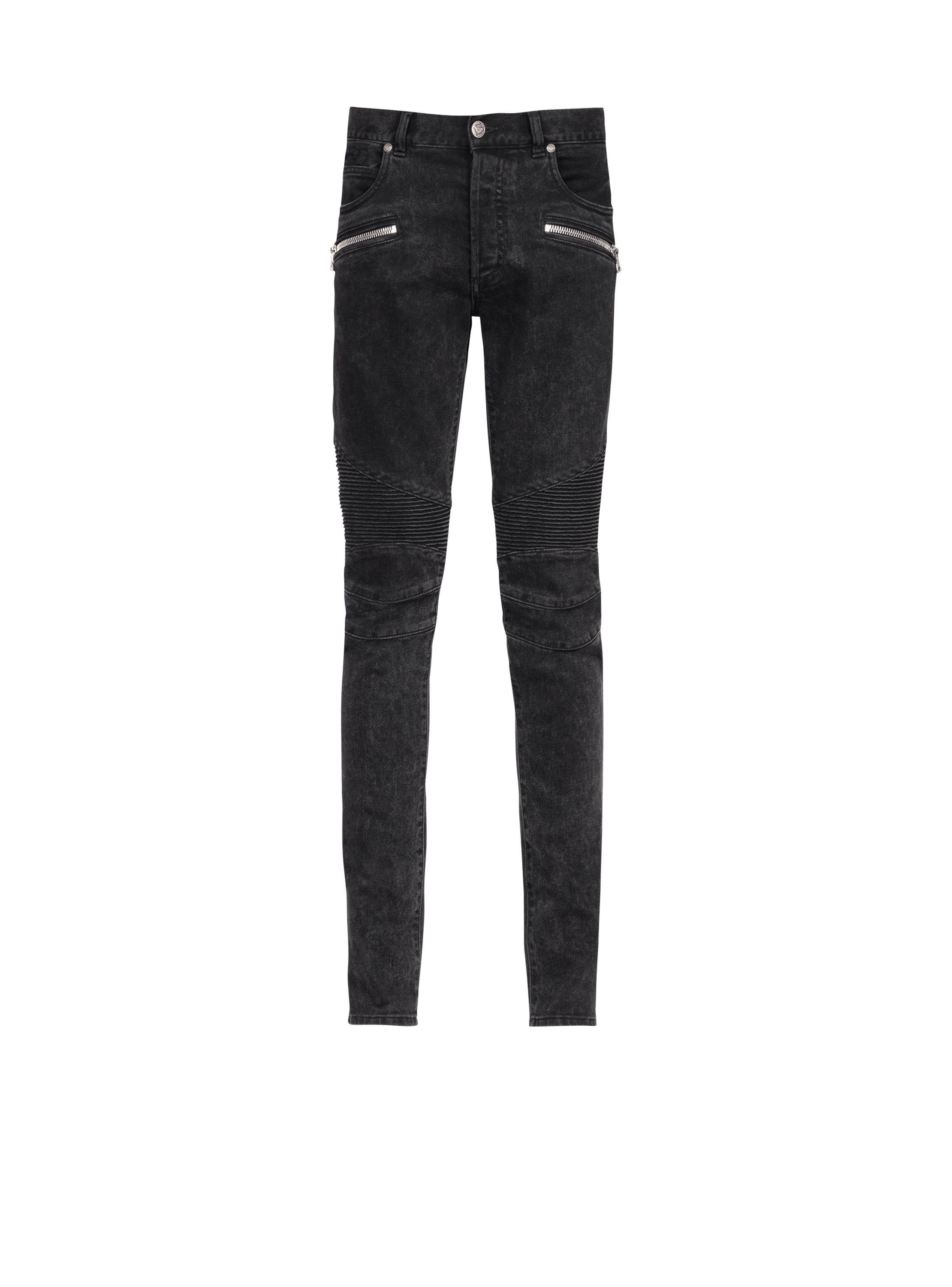 Slim cut cotton jeans Product Image