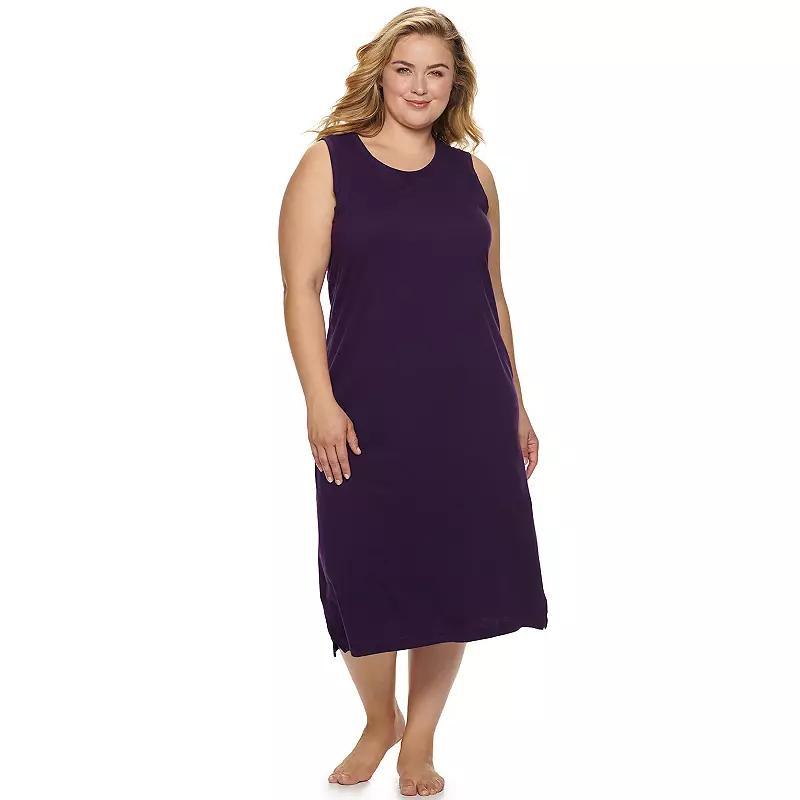 Plus Size Jockey Everyday Essentials Sleepshirt, Womens Purple Product Image