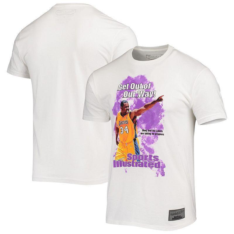 Mens Mitchell & Ness x Sports Illustrated Shaquille ONeal Los Angeles Lakers Player T-Shirt Product Image