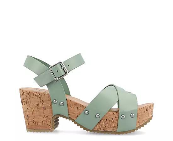 Journee Collection Valentina Womens Platform Sandals Product Image