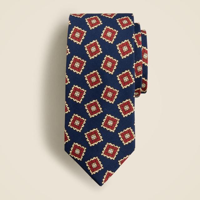 SIlk tie in print Product Image