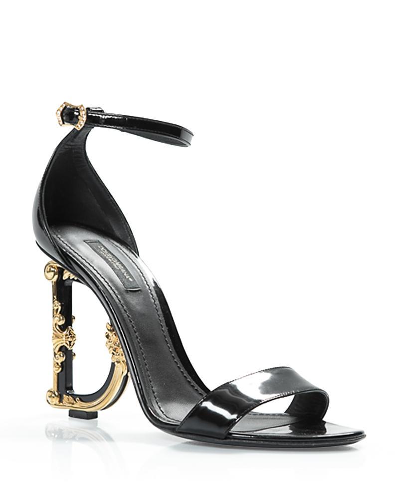 Dolce & Gabbana Womens D & G Sculpted High Heel Sandals Product Image