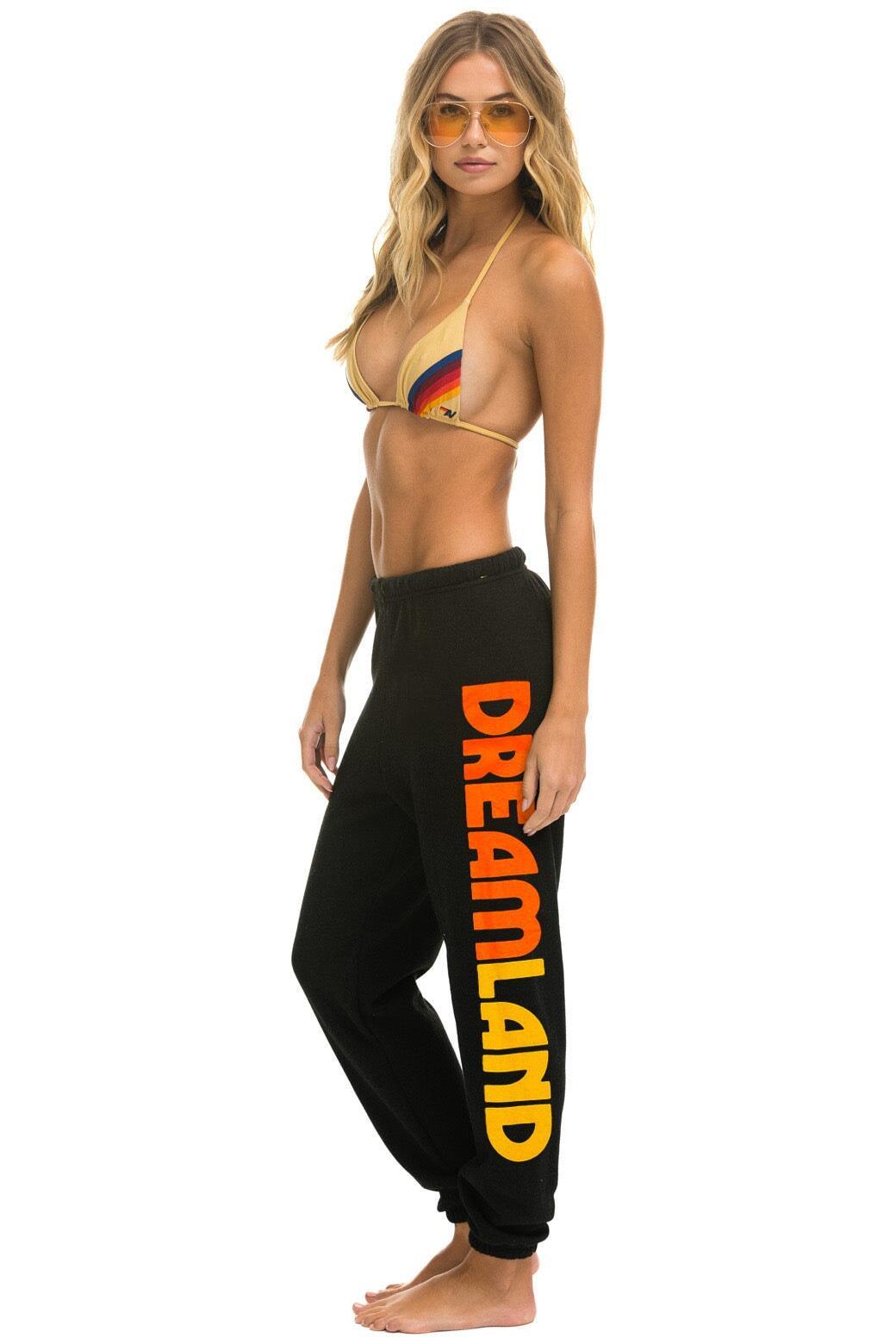 DREAMLAND TIGER SWEATPANTS - BLACK Female Product Image