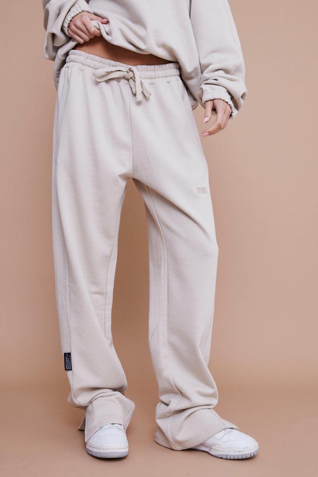 Regular Fit Split Hem Heavyweight Sweatpants | boohooMAN USA Product Image