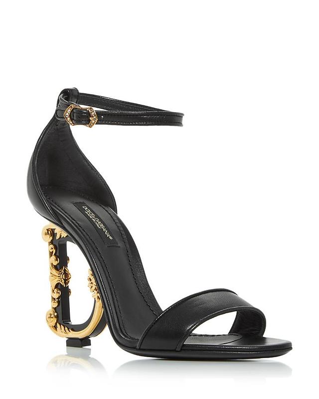 Dolce & Gabbana Womens D & G Sculpted High Heel Sandals Product Image