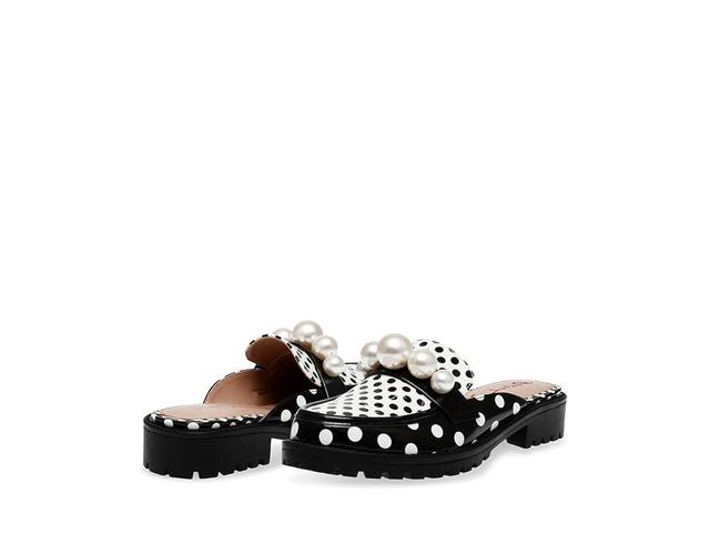 Blue by Betsey Johnson Norah White Polka Dot) Women's Flat Shoes Product Image