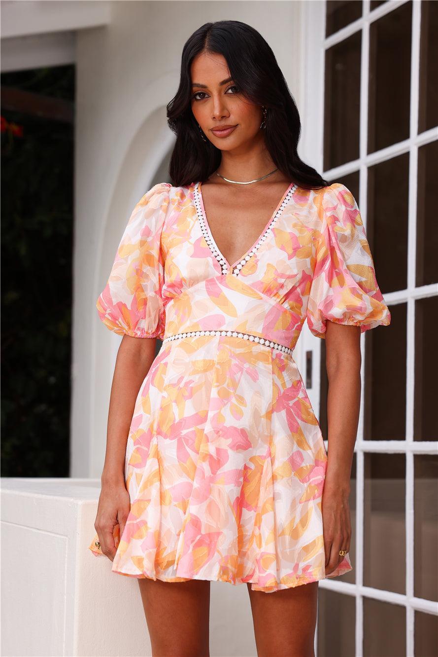 Days In Vacay Mini Dress Pink Product Image