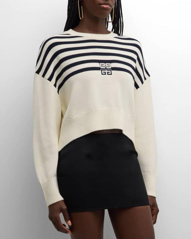 4G Striped Crewneck Sweater Product Image