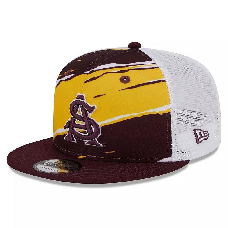 Mens New Era Maroon Arizona State Sun Devils Tear Trucker 9FIFTY Snapback Hat Product Image