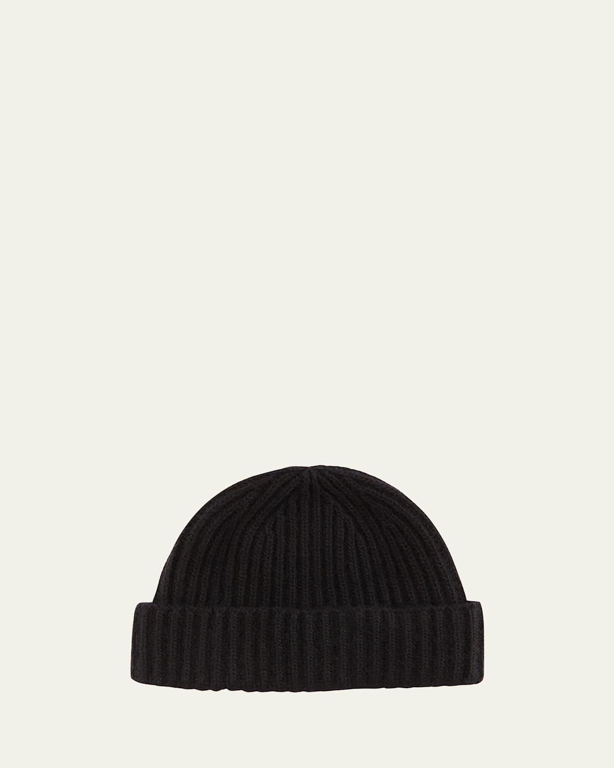 Mens Rib-Knit Cashmere Beanie Hat Product Image