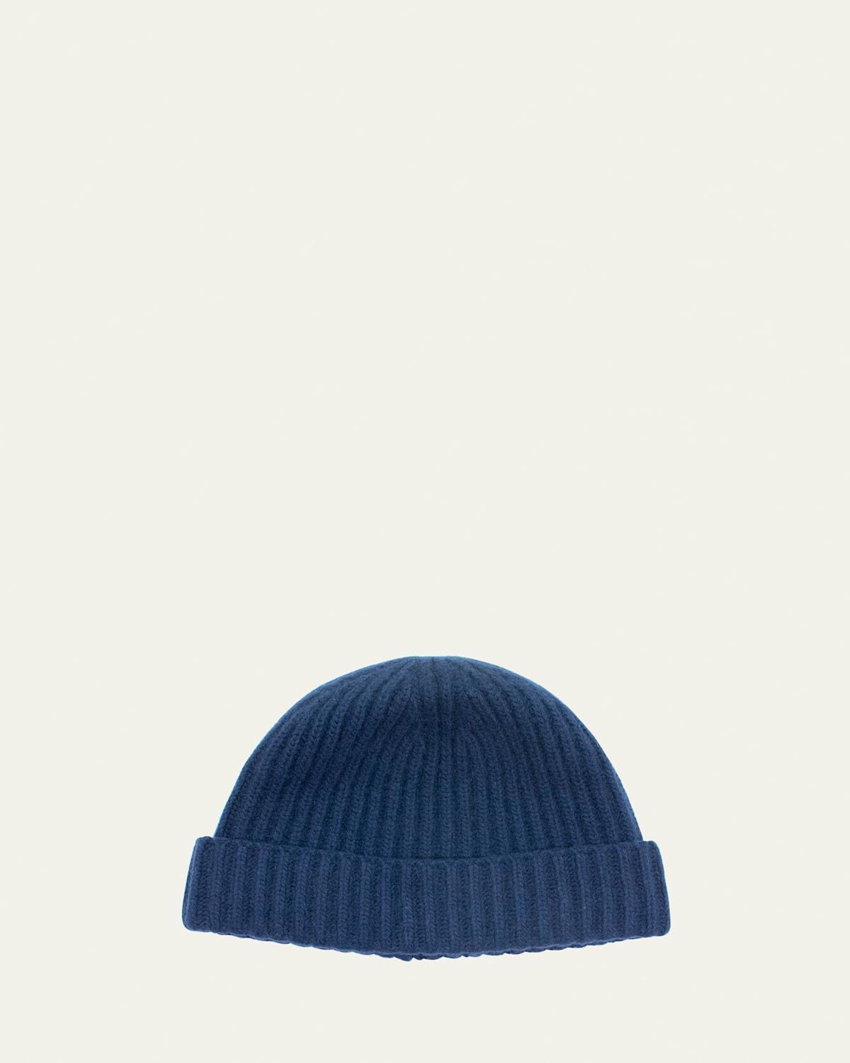 Mens Rib-Knit Cashmere Beanie Hat Product Image