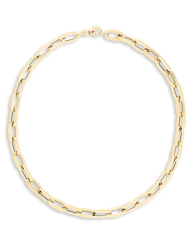 Roberto Coin 18K Yellow Gold Classic Oro Paperclip Link Collar Necklace, 17 Product Image