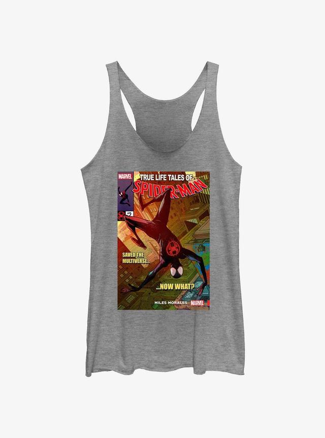 Spider-Man Saved The Multiverse Girls Raw Edge Tank Product Image