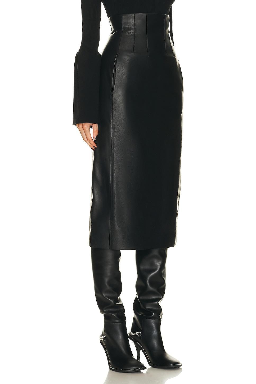 Chloe Midi Skirt Black. (also in ). Product Image