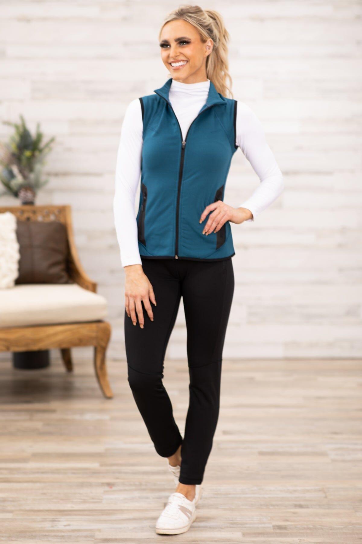 Slate Blue Fleece Lined Vest Product Image