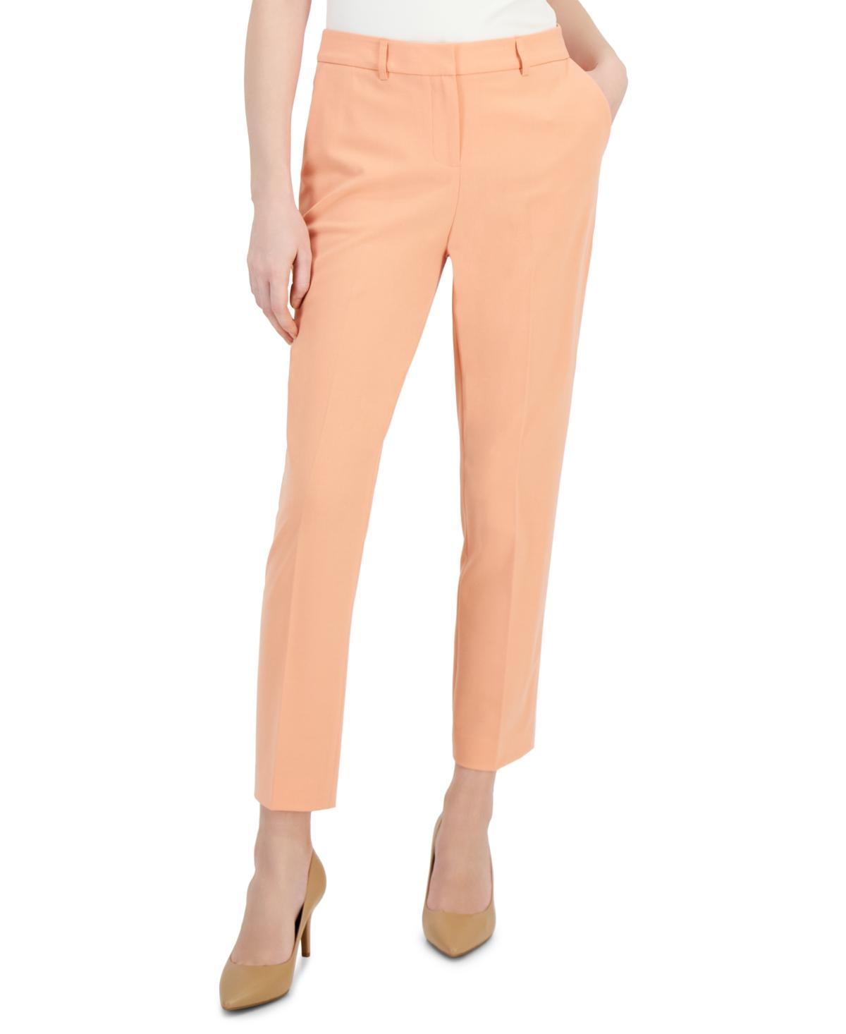 Tahari Asl Womens Classic Mid-Rise Straight-Leg Pants Product Image