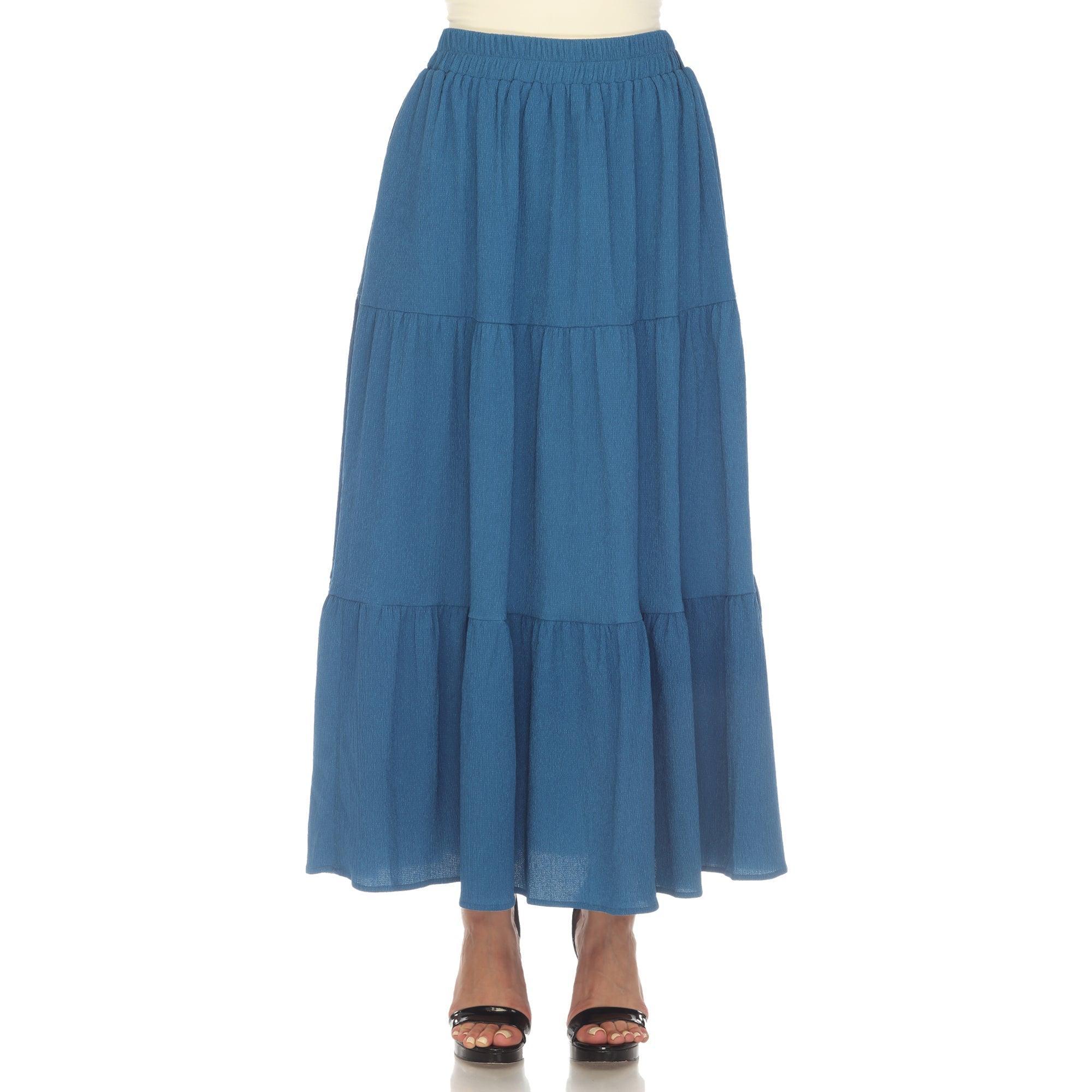 Pleated Tiered Maxi Skirt Product Image