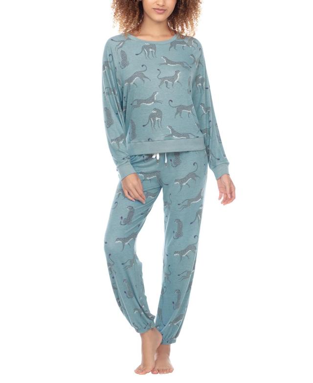 Honeydew Womens Printed Brushed Jersey Lounge Set Product Image