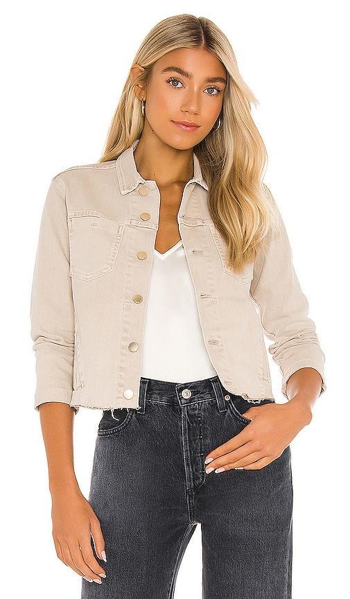 L'AGENCE Janelle Slim Jacket in White. Product Image