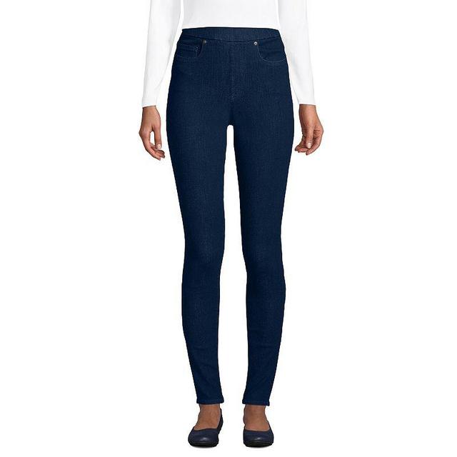 Womens Lands End High Rise Pull-On Skinny Jeggings Product Image