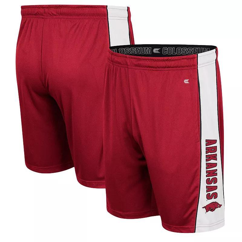 Mens Colosseum Cardinal Arkansas Razorbacks Panel Shorts Product Image