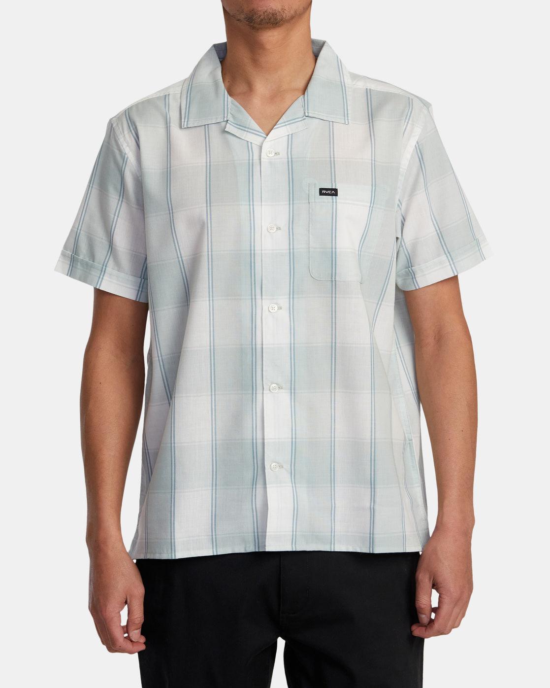 Ray Plaid Short Sleeve Woven Shirt - Vanilla Product Image