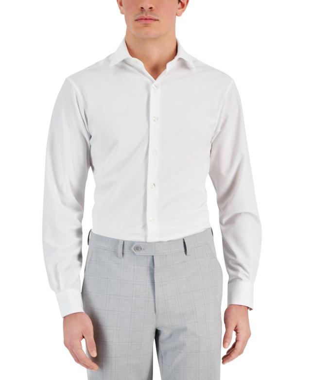 Alfani Mens Regular Fit 4-Way Stretch Dress Shirt, Created for Macys Product Image