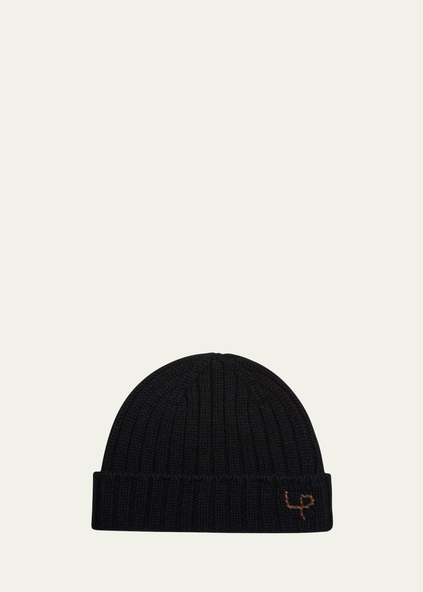 Mens Berretto Cashmere Knit Beanie Hat Product Image