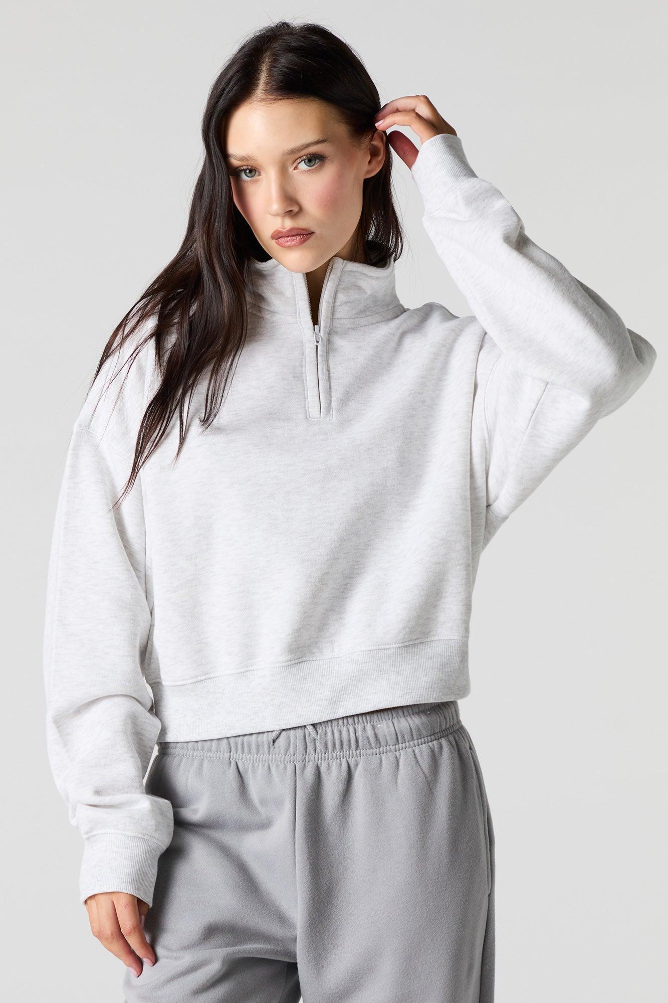 Quarter Zip Fleece Sweatshirt Female Product Image