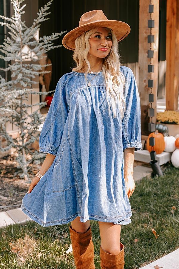 Countryside Cutie Denim Mini Dress Product Image