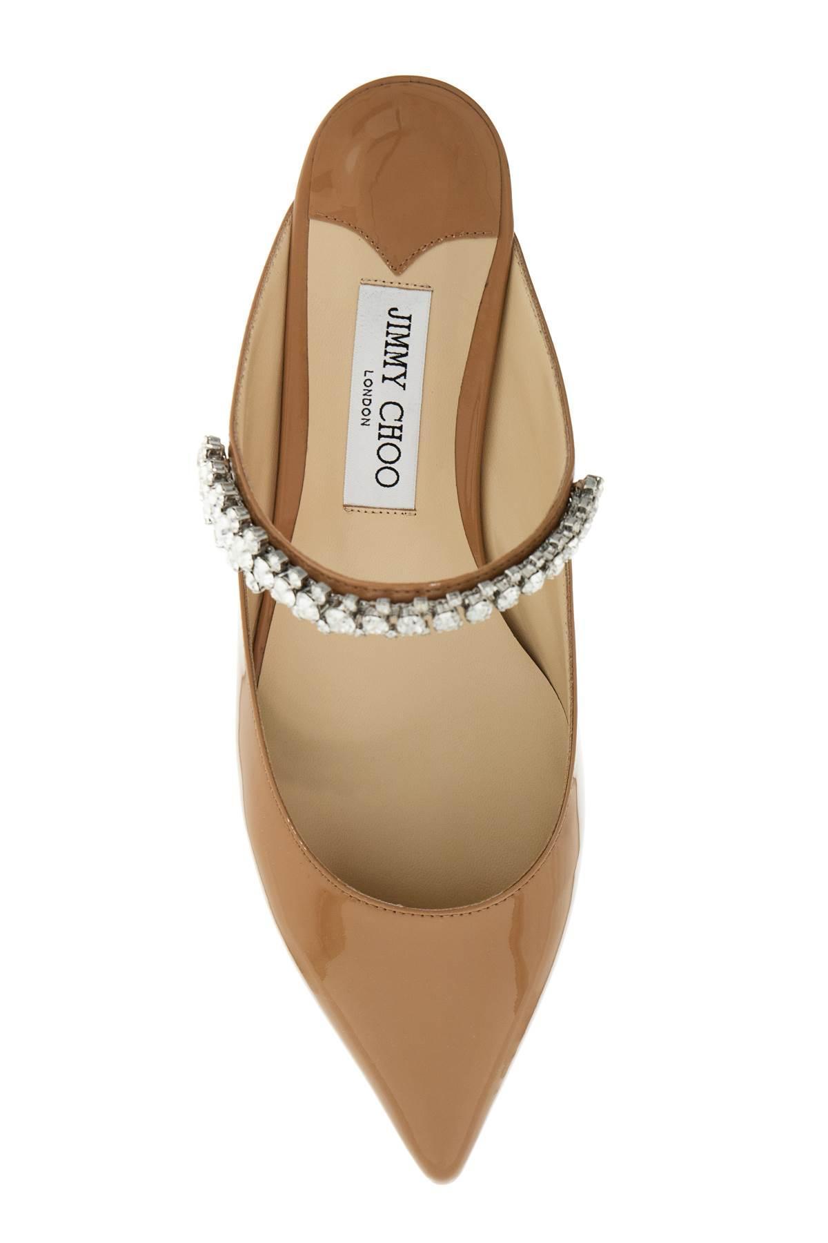 JIMMY CHOO Bing Crystal-embellished Slippers In Brown Product Image