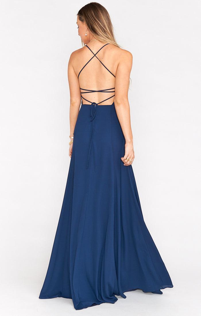 Godshaw Goddess Gown ~ Rich Navy Crisp Product Image