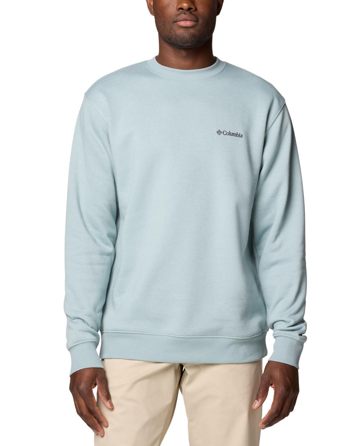 Mens Columbia Hart Mountain II Crewneck Pullover Blue Product Image