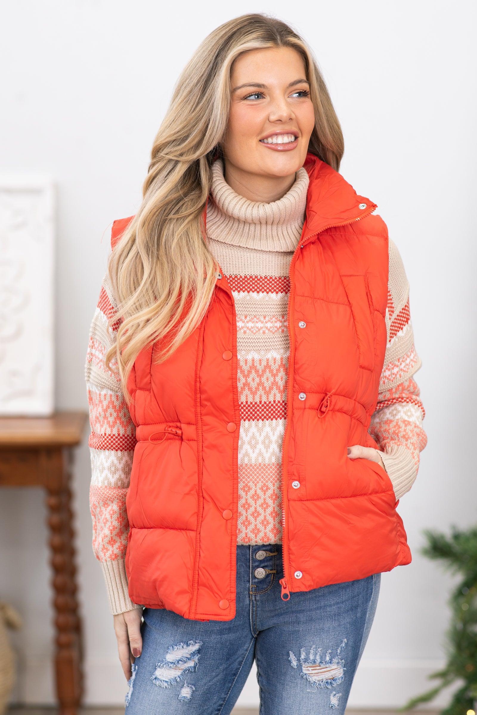 Orange Channel Quilted Puffer Vest Product Image