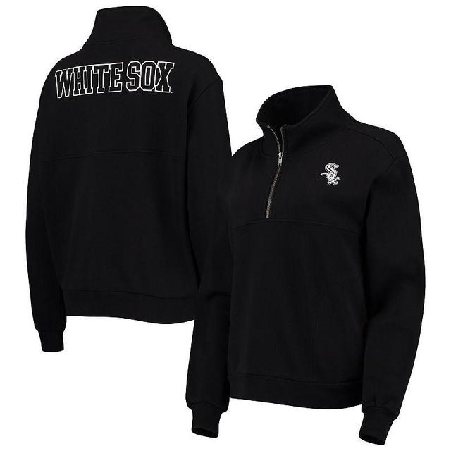 Womens The Wild Collective Chicago White Sox Two-Hit Quarter-Zip Pullover Top Product Image