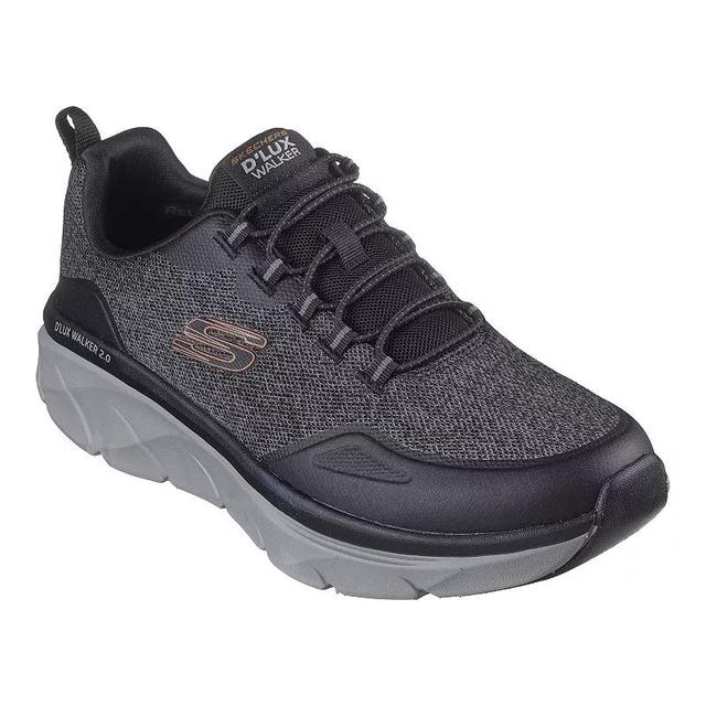 SKECHERS D'Lux Walker 2.0 Steadyway Charcoal) Men's Shoes Product Image