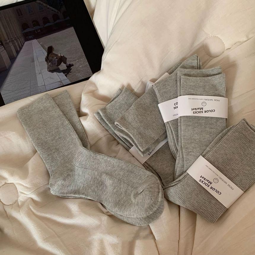 Plain Crew Socks / Set Product Image