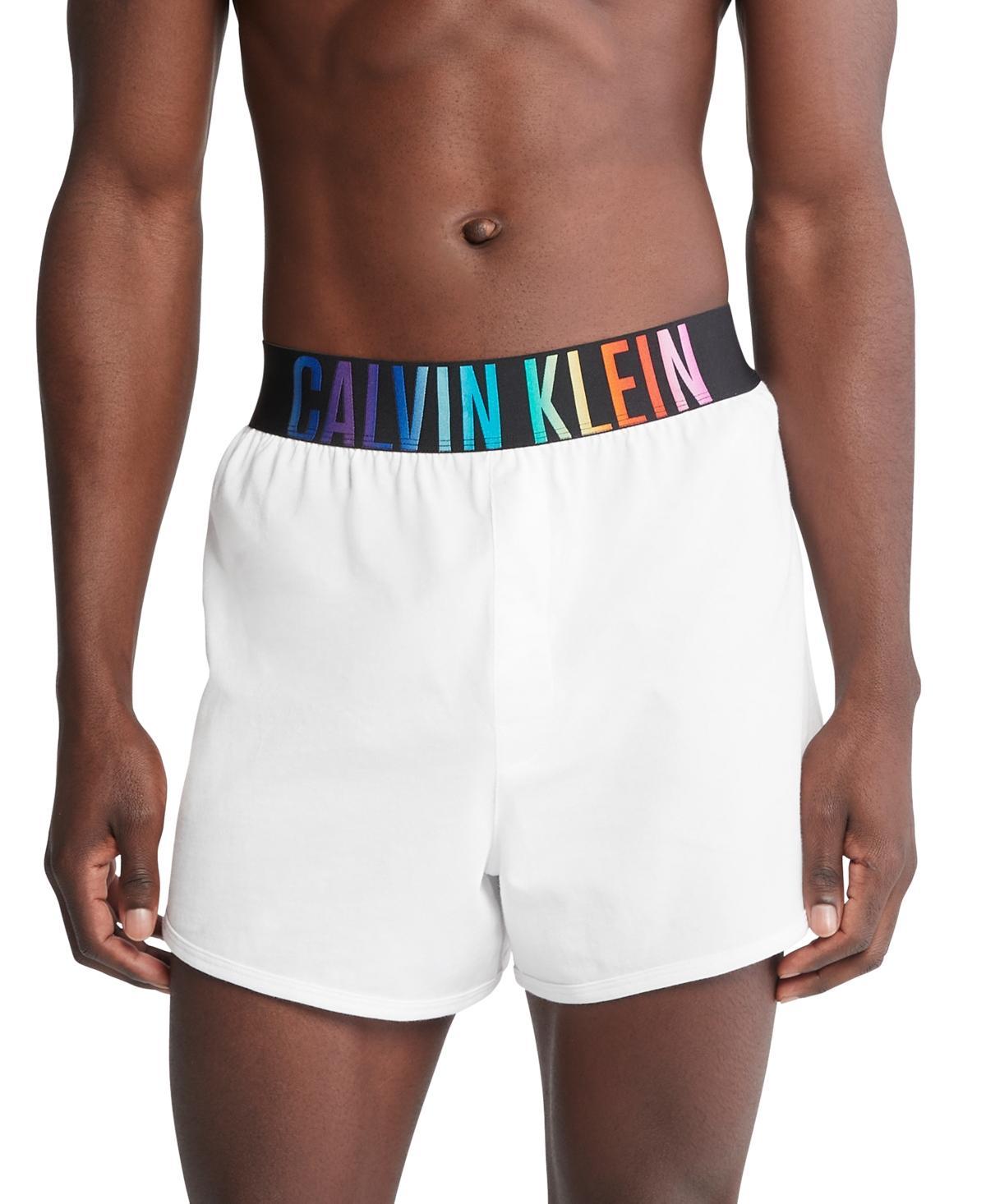 Calvin Klein Mens Intense Power Pride Sleep Shorts - White - XL Product Image