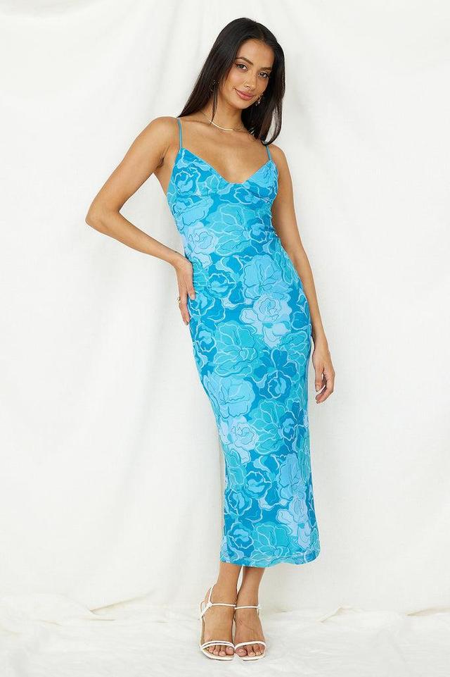 With Grace Maxi Dress Blue Product Image