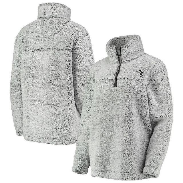 Womens G-III 4Her by Carl Banks Gray Chicago White Sox Sherpa Quarter-Zip Pullover Jacket Product Image