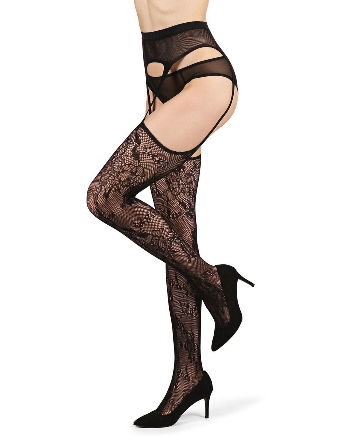 MeMoi All-in-One Lace Suspender Tights Product Image