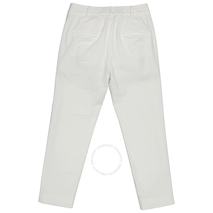 MAX MARA Stretch Cotton Satin Cropped Trousers In N/a Product Image