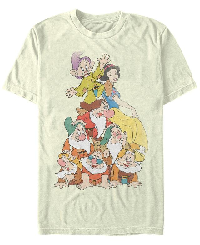 Disney Mens Snow White Seven Dwarf Stack Short Sleeve T-Shirt Product Image