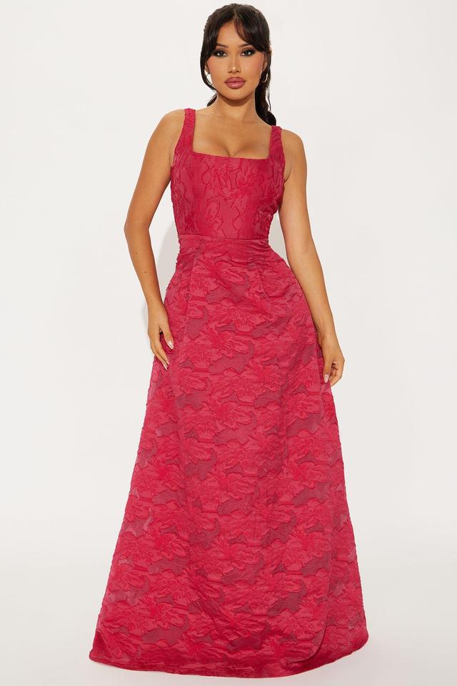 Special Moment Maxi Dress - Raspberry Product Image