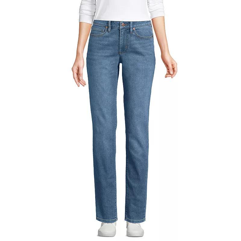 Womens Lands End Mid-Rise Boyfriend Jeans Product Image