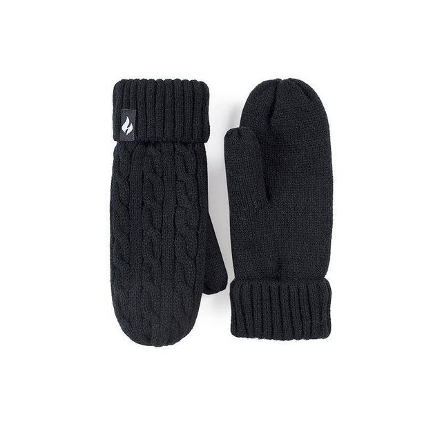 Womens Heat Holders Heatweaver Lined Cable Knit Mittens Product Image